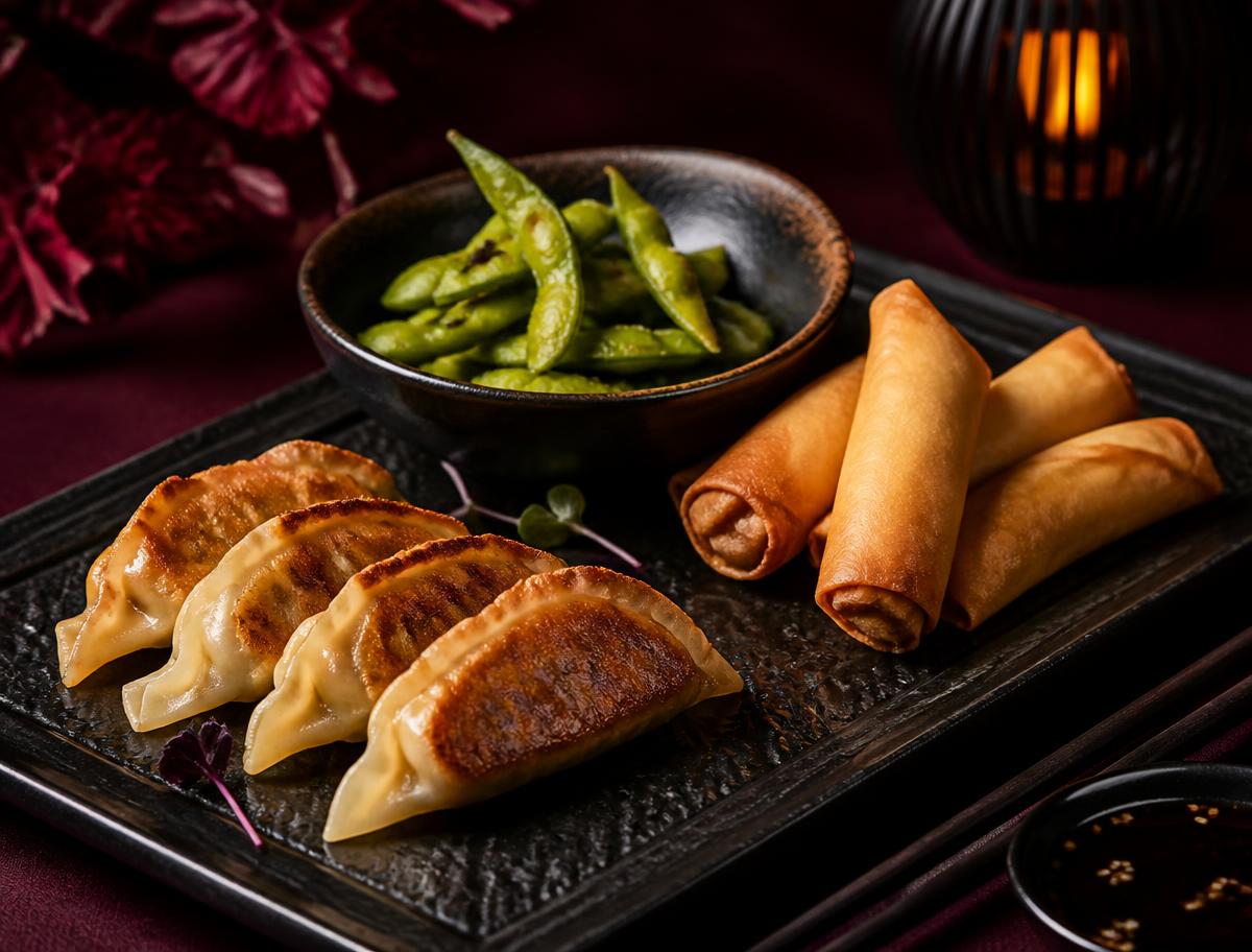 Starter – Gyoza, Springrolls und Edamame
